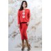 Embroidered Costume "Chamomiles" Red